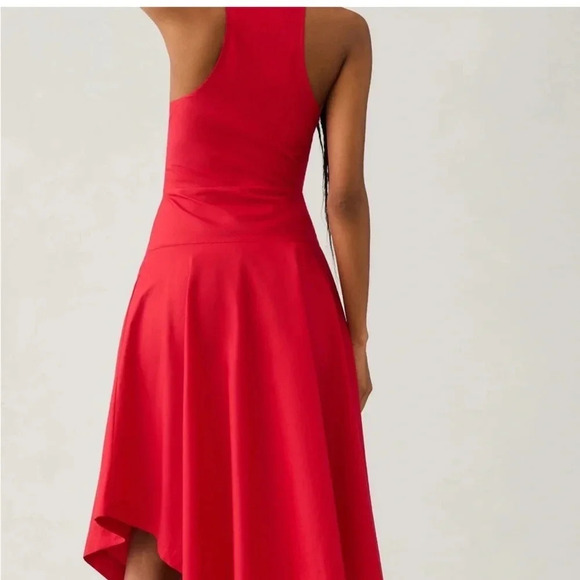 Maeve Anthropologie Red Asymmetrical Wrap Shirt Dress 12 NWT - Picture 2 of 7